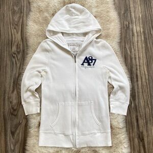 Y2K Aeropostale 3/4 Sleeve Waffle Knit Hoodie